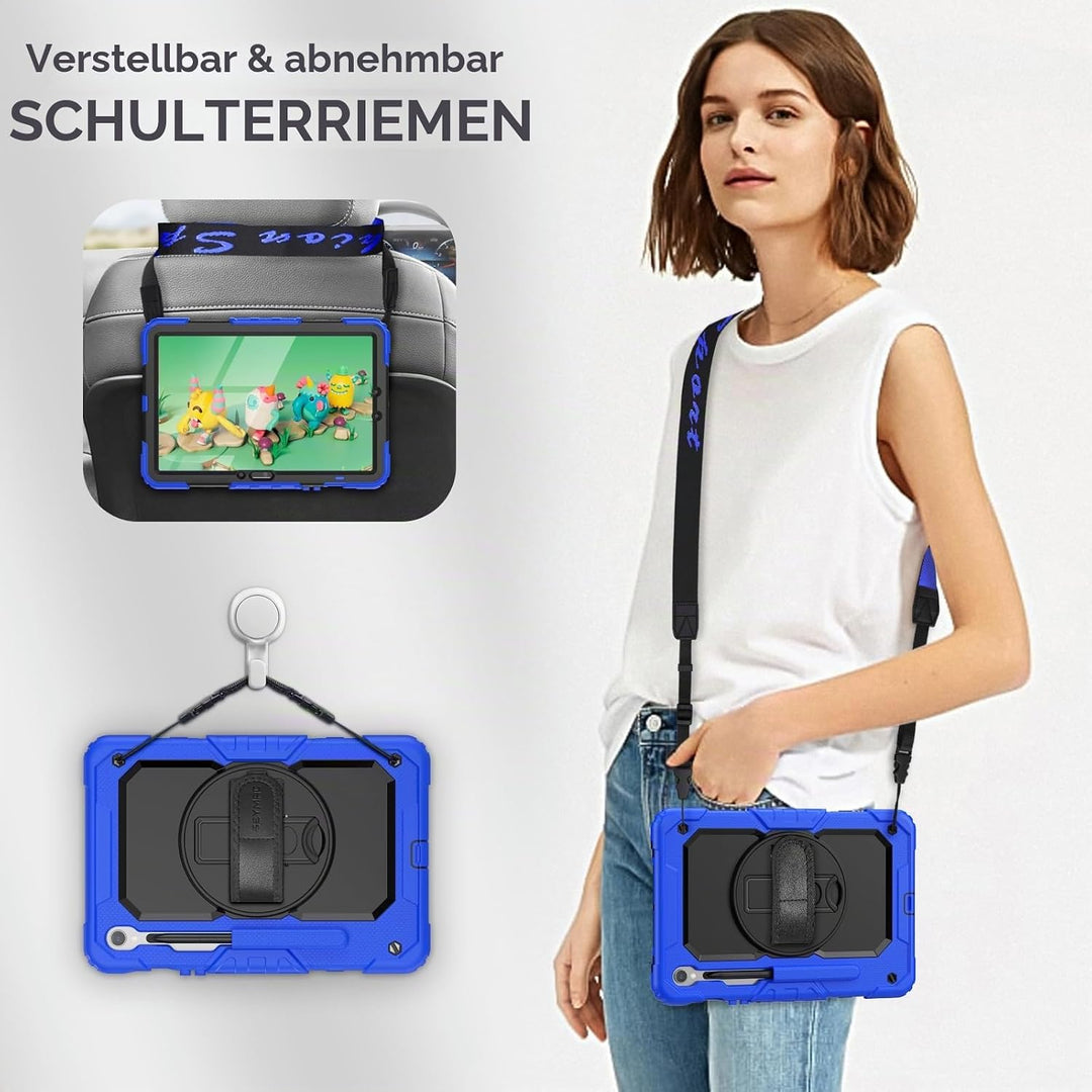 SEYMAC Hülle für Samsung Galaxy Tab S10 Lite / S10 FE / S9 FE 10,9 Zoll / S9 11 Zoll, Stossfeste Hül