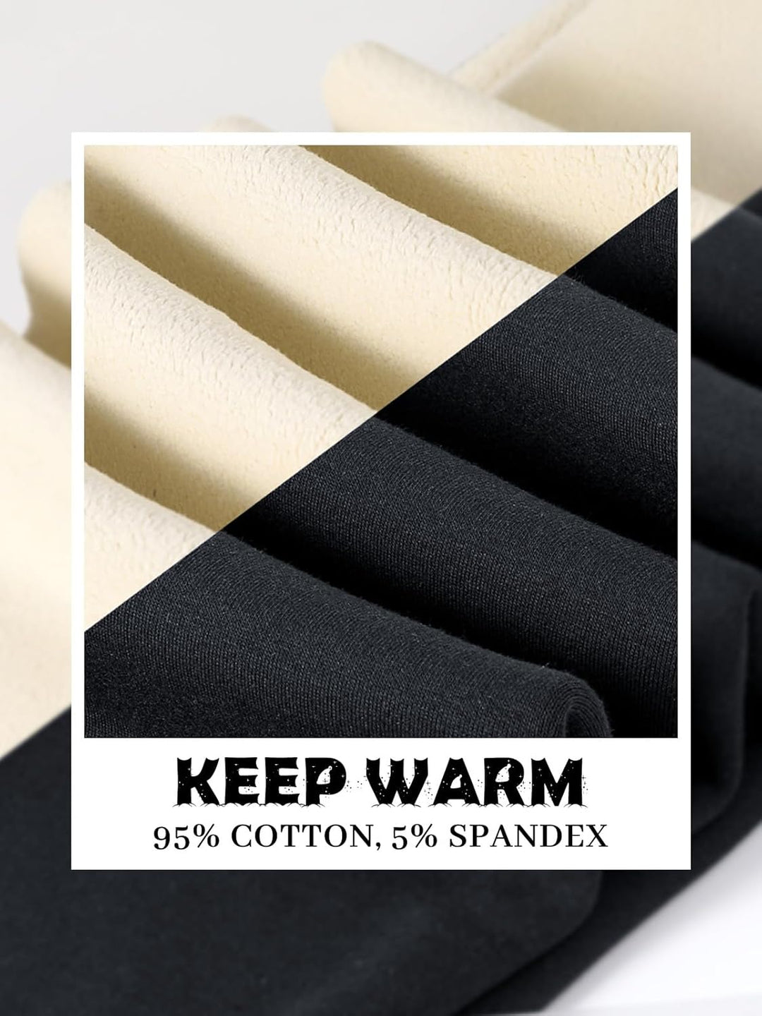 Soudittur Thermo Leggings Mädchen Dicke Gefütterte Thermo Leggings Winter Baumwolle Warm Thermohosen
