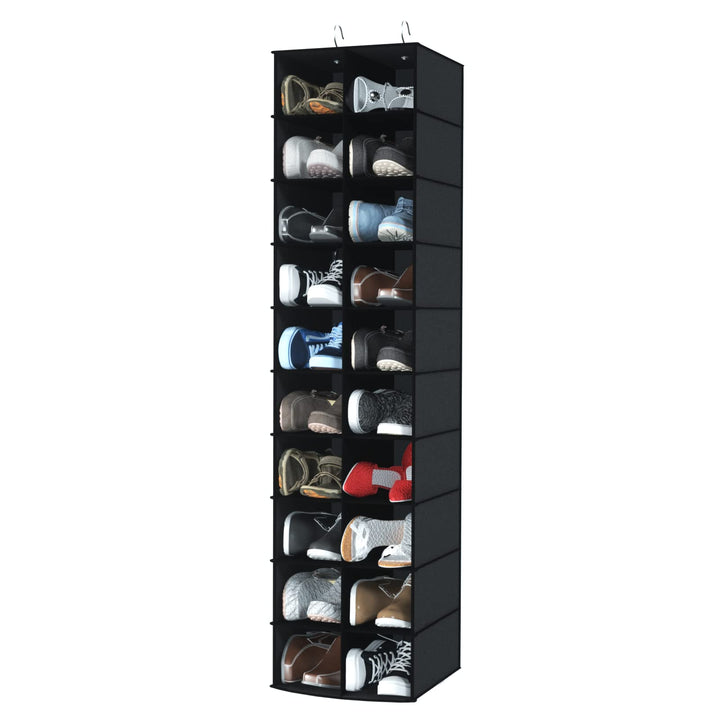 Libeder Hängender Schuh-Organizer für Schrank, hängende Schrank-Organizer, 20 Abschnitte, platzspare