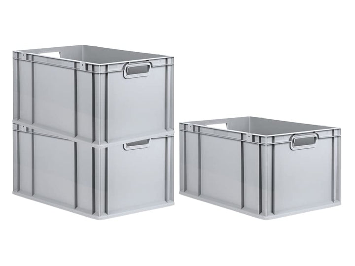 PROREGAL SuperSparSet 3x Eurobox NextGen Grip | HxBxT 32x40x60cm | 65 Liter | Griffe offen | Verstär