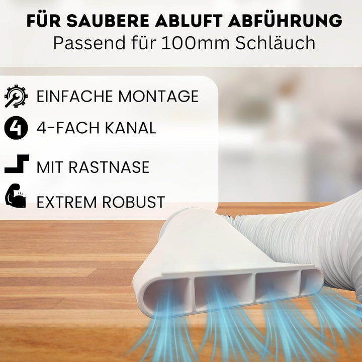 Schlauch Adapter für Dachfenster Kippfenster für 100mm Abluft Schlauch für Klimaanlage Growzelt Troc