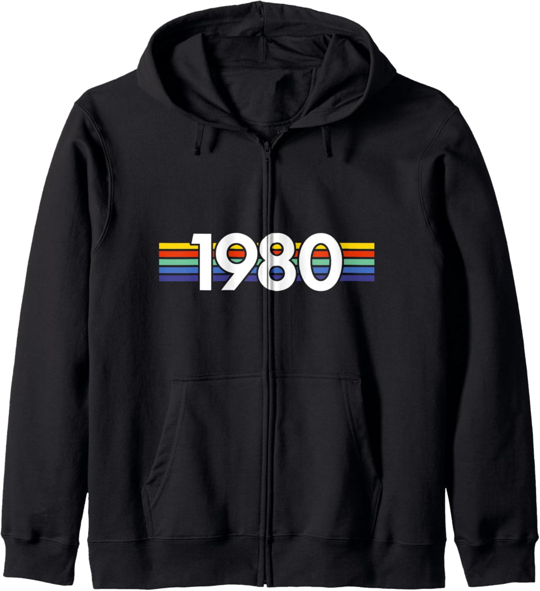 Born in 1980 40. Geburtstag Geschenk Vintage Kapuzenjacke