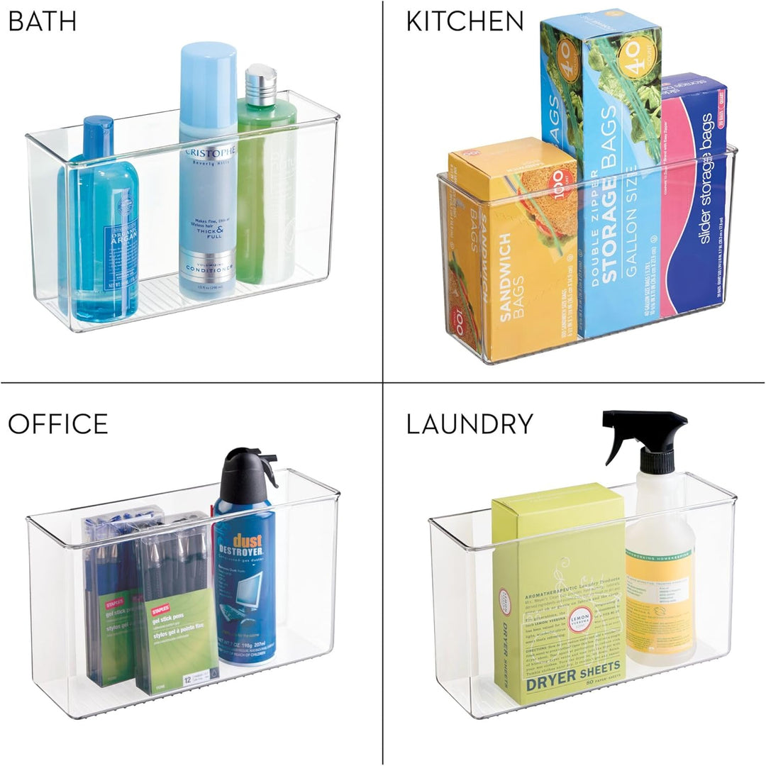 iDesign 66140EU Affixx Selbstklebender Küchen-Organizer, Starke Haftkraft, Rückstandslos zu entferne