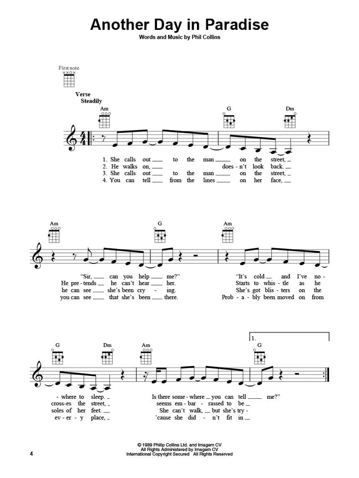 The Ukulele 5 Chord Songbook (Ukulele Chord Songbooks): Play 50 Great Songs With Just 5 Easy Chords!