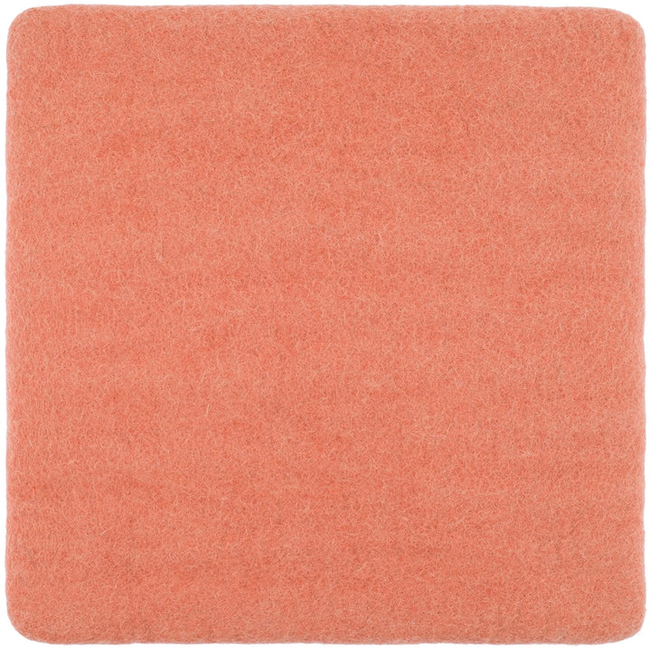 myfelt Flache Filz Sitzauflage, Filz Stuhlauflage - Lea - quadratisch, 36x36 cm, Lachsfarben, Lachsf