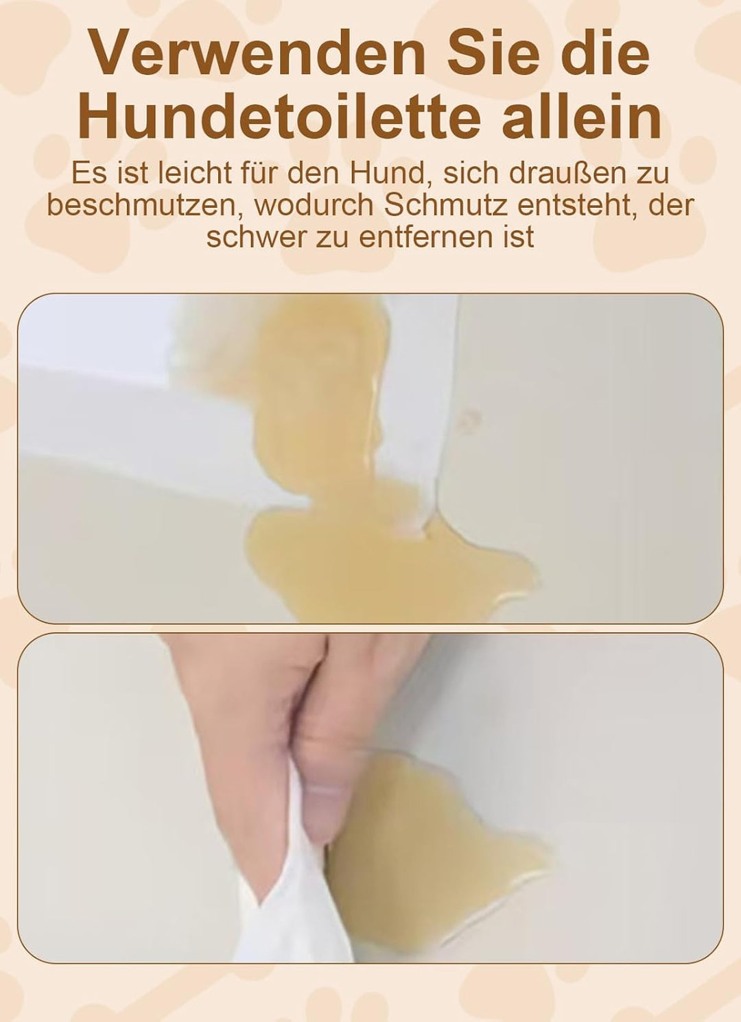 Pipi Matten für Hunde, Hundetoilette,60×42cm für Hunde und grosser Hund, Welpen Unterlagen, Training