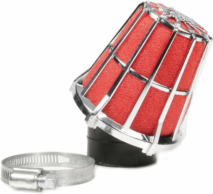 Luftfilter Malossi Racing Gitter 38mm rot-Chrom