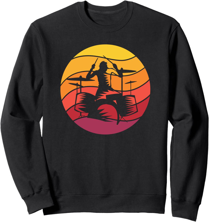 Schlagzeuger Retro Style Vintage Sweatshirt