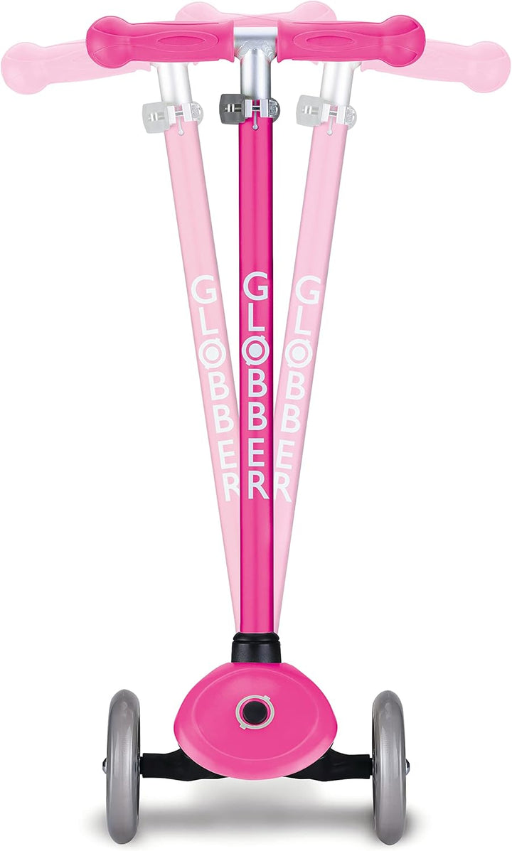 Globber Primo Lights – Tretroller Kinder, 120/80 mm, ABEC 5, 3-rädrig, höhenverstellbar, LED-Leuchtr