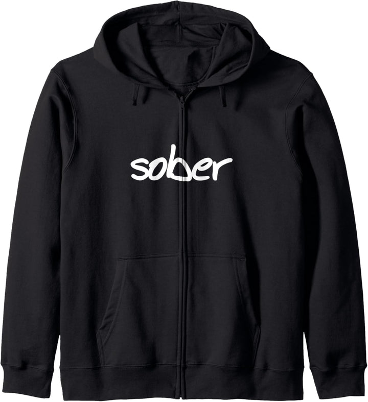 SOBER Retro Awesome Sobriety T-Shirt Geschenk Kapuzenjacke