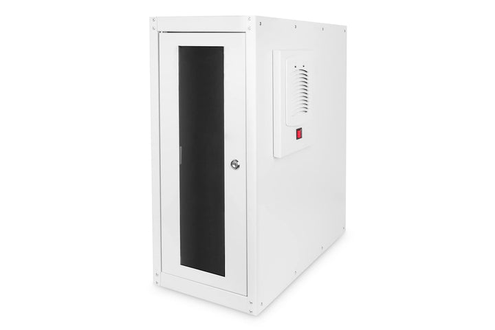 DIGITUS PC-Schrank - IP54 - Abschliessbar - Auf Füssen - Innenabmessungen 575x250x550 mm - Aktive Be