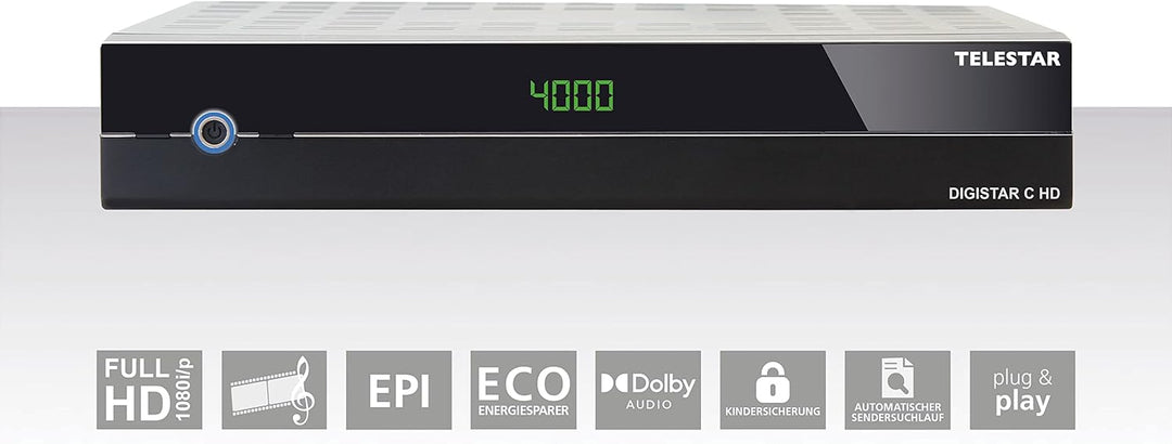 Telestar DIGISTAR C HD - DVB-C Receiver/Kabelreceiver (HDTV, Full-HD, Kabelreceiver, DVB-C, HDMI, Sc