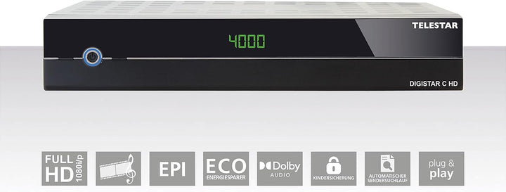 Telestar DIGISTAR C HD - DVB-C Receiver/Kabelreceiver (HDTV, Full-HD, Kabelreceiver, DVB-C, HDMI, Sc