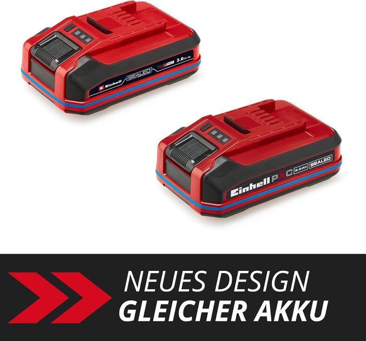 Original Einhell 18V 3,0 Ah Sealed Power X-Change Plus (18 V Akku, Wasser- & staubgeschützt, Schutzk