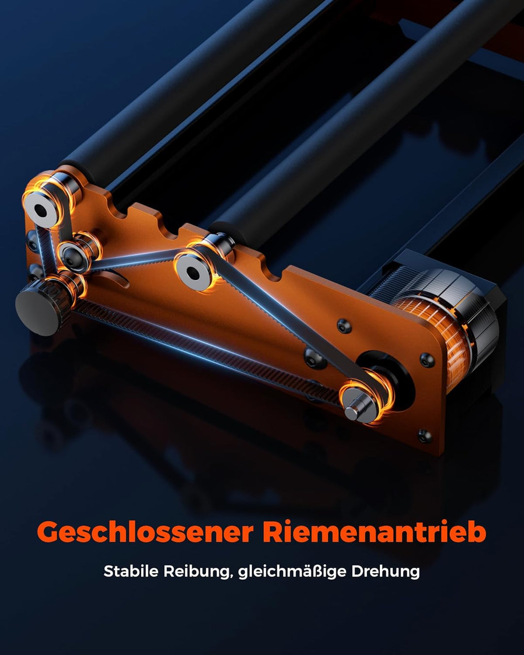 ACMER M2 Laser Rotary Roller,Laser-Rotationswalze Compatible with Most Kinds of Laser Cutter and Eng