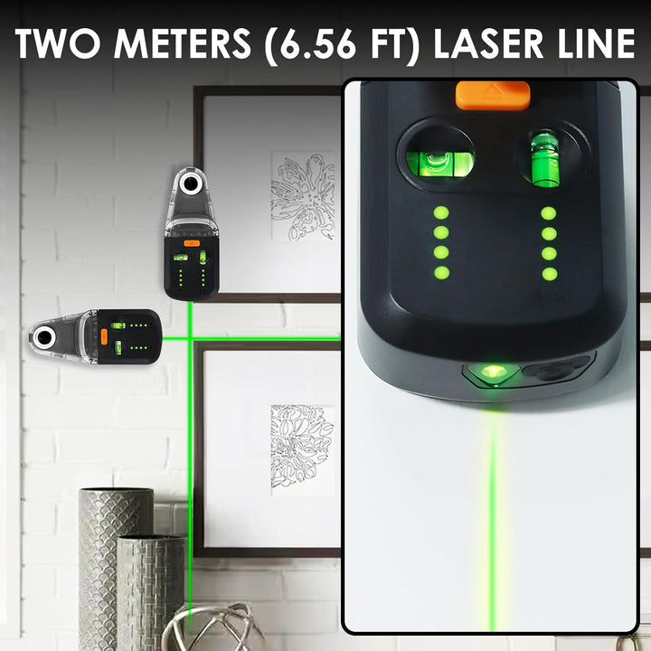 Elektrischer Bohrstaubabsauger Laser 3-in-1 5KG Tragfähigkeit Wandmontage Laser-Wasserwaagenhalter 2