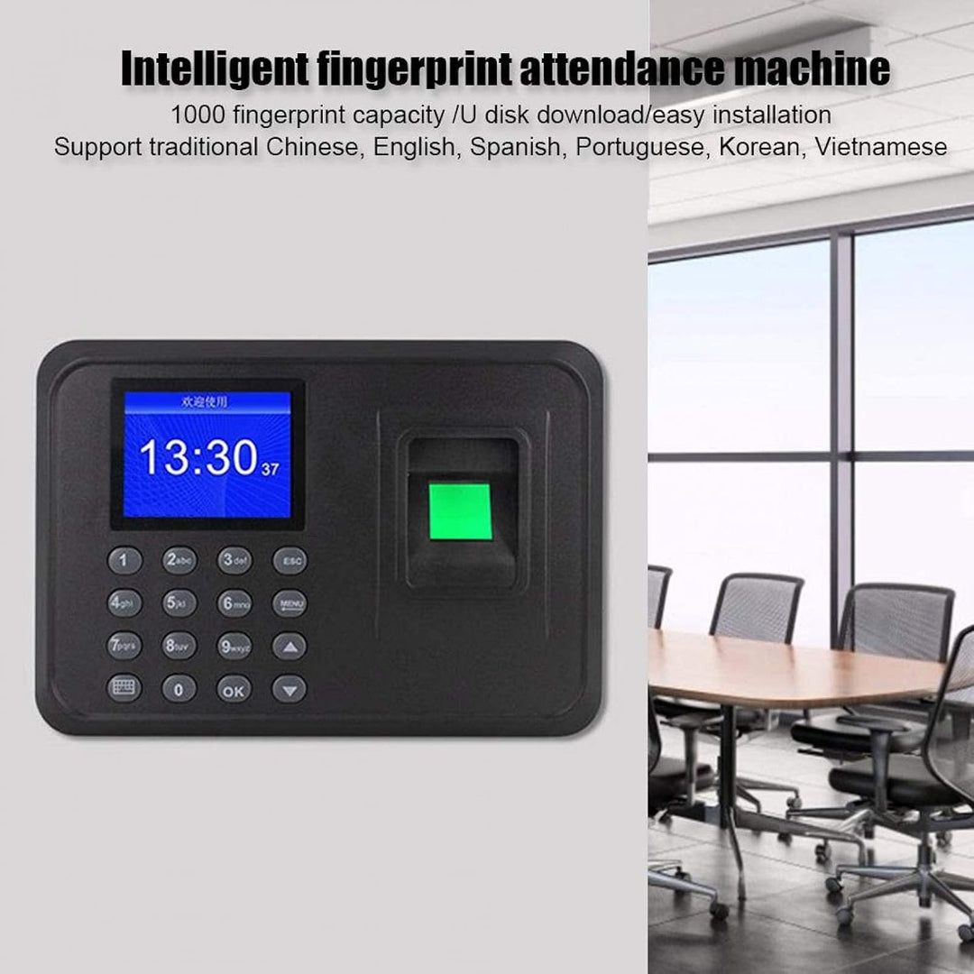 Fingerabdruck-Anwesenheitsgerät, 2,4-Zoll-Display, biometrisches Zeiterfassungsgerät, Mitarbeiter-Ch