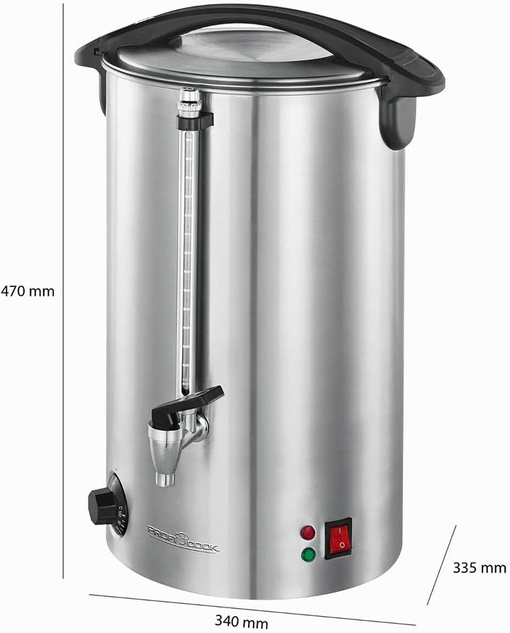 ProfiCook PC-HGA 1111 Heissgetränkeautomat, zum Erhitzen und Warmhalten von z.B. Glühwein/Kaffee/Tee