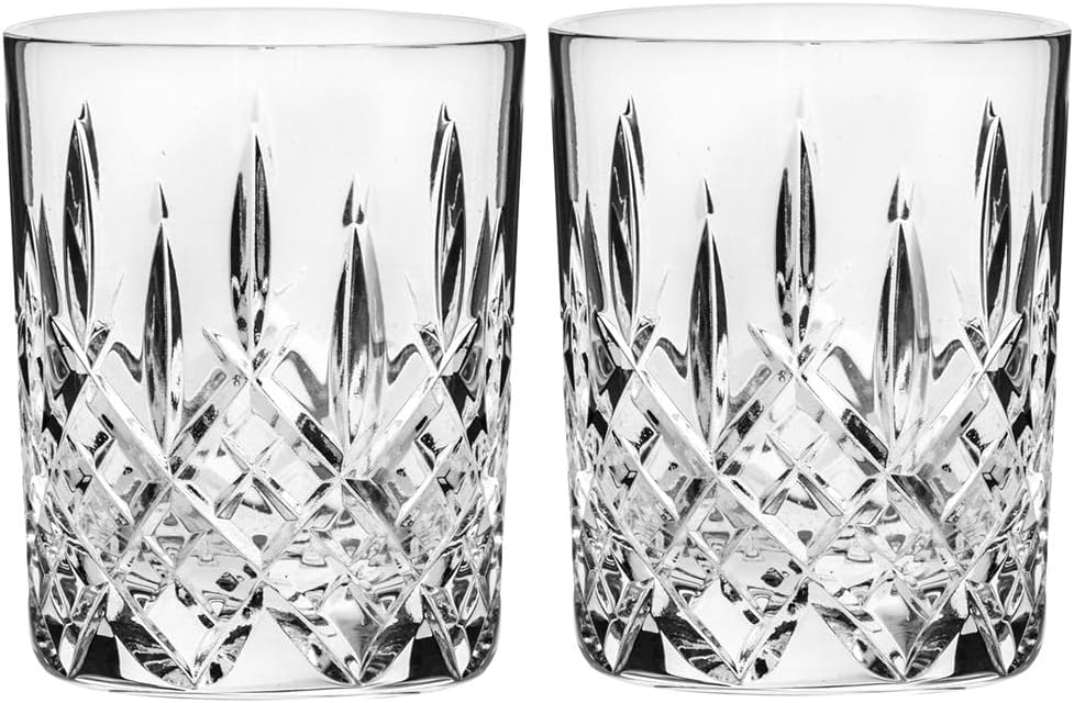 Carafe à Whisky Cristal &2 verres à Whisky dans une boîte de présentation Motif Londres
