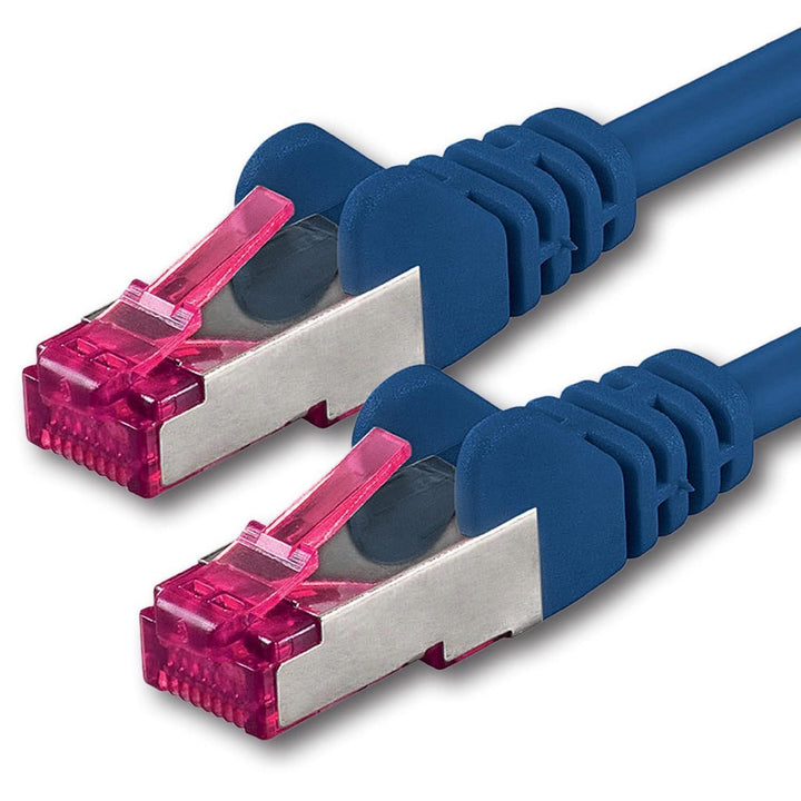 1aTTack.de 30m - blau - 1 Stück - Netzwerkkabel CAT6a (10Gb/s) S-FTP CAT 6a Lankabel - GHMT zertifiz