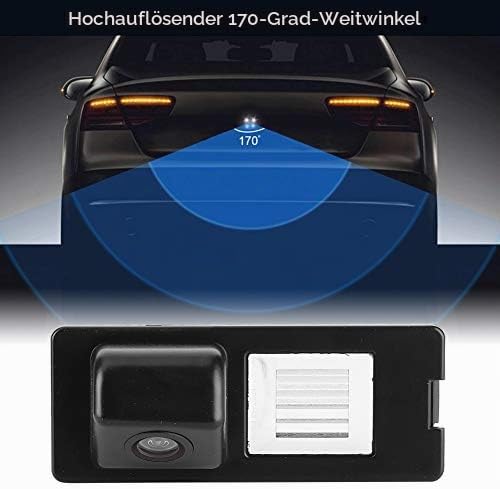 Tbest Rückfahrkamera, CCD, HD, IP68, wasserdicht, 170 Grad, Weitwinkel, für Nummernschildbeleuchtung