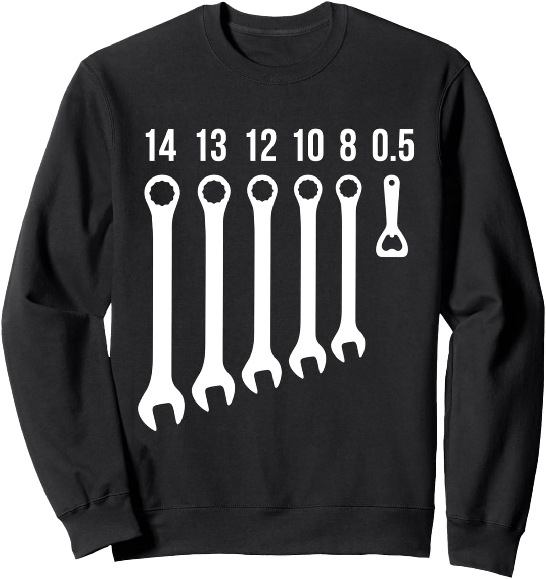 Mechaniker Schraubenschlüssel Schrauber Bieröffner Sweatshirt
