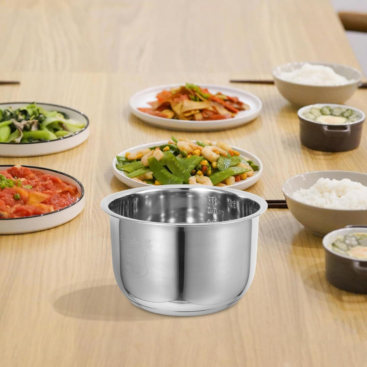Cabilock Kitchenware Reiskocher-topf Ersatztopf 1 6 L Antihaftbeschichteter Innentopf Aus Edelstahl