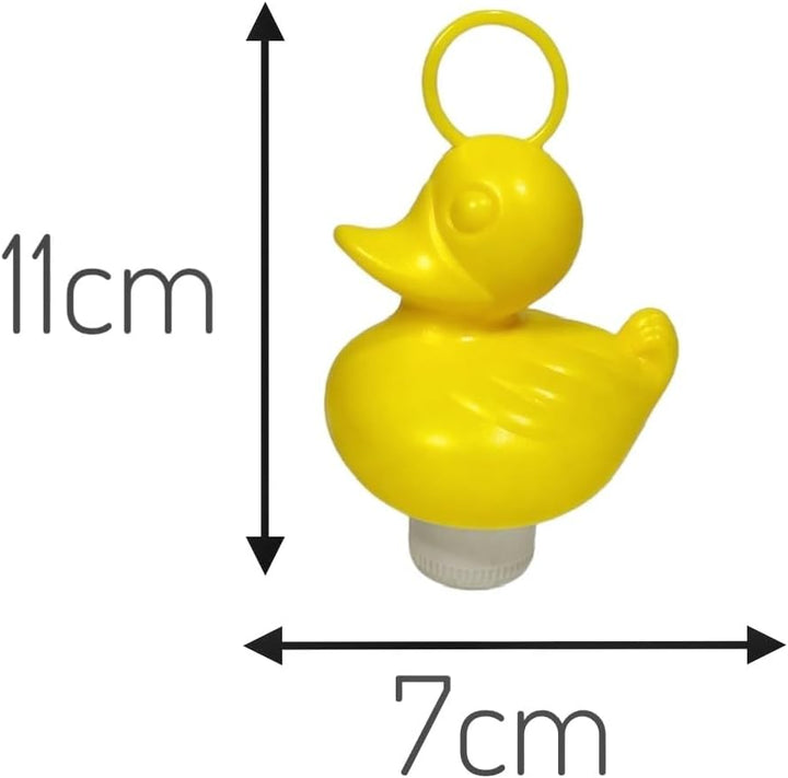 dozer Enten-Angelspiel mit 20 gelben Plastikenten mit Haken und Gewicht, inklusive 3 Haken, Badespie