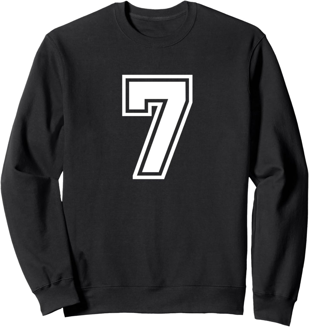 Team Jersey Nummer 7 Sportgeschenk Sweatshirt