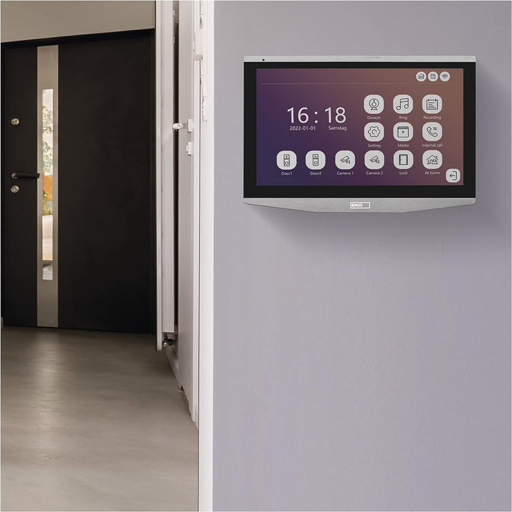 EMOS GoSmart Zusatz-Monitor IP-700B zur Video-Türsprechanlage IP-700A (H4010), Touchscreen-Bildschir