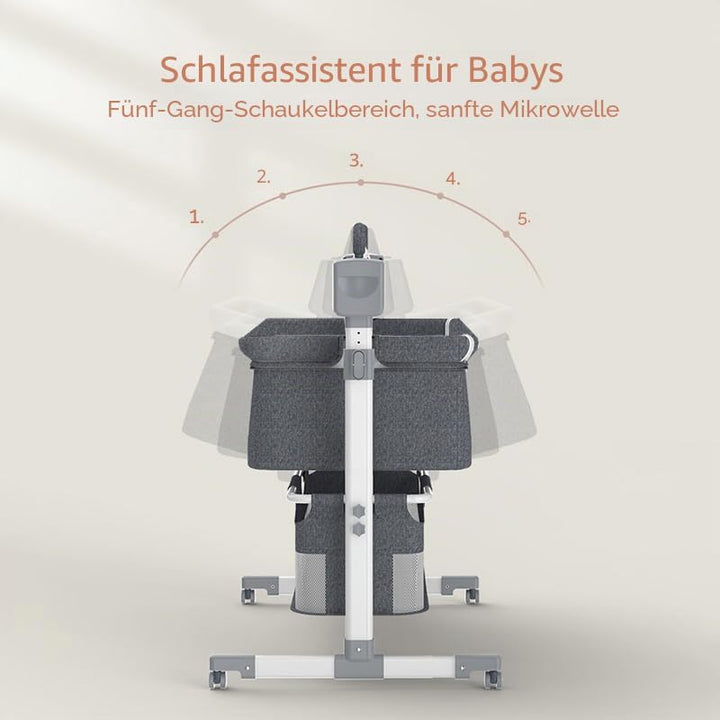 Beistellbett Baby, Convertible Grosser Raum Babybett für Co-Sleeping, Baby Beistellbett Boxspringbet