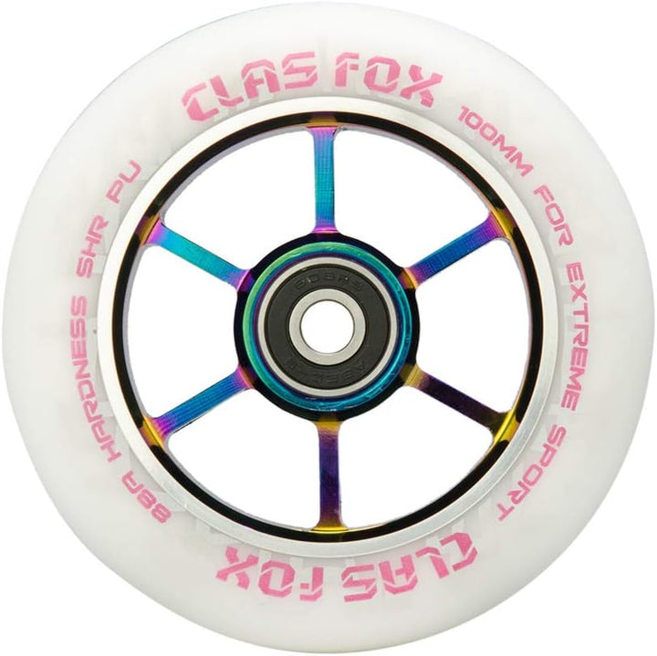 CLAS FOX Pro Stunt Scooter Rollen Roller Räder 110mm EIN Paar mit ABEC-9 Kugellager CNC Metallker (2