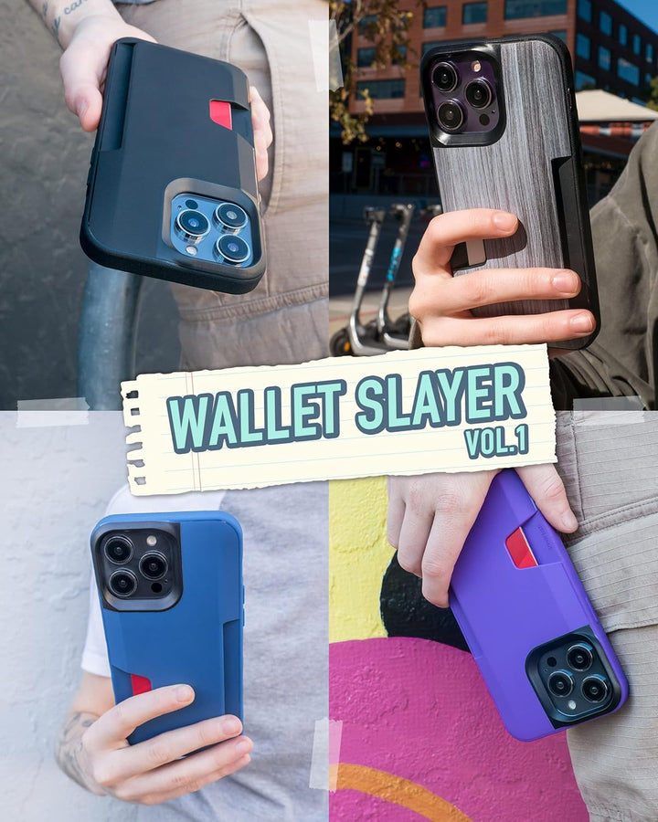 Smartish Schutzhülle für iPhone 13 Pro Max – Wallet Slayer Vol. 1 [schlank + schützend] Kreditkarten