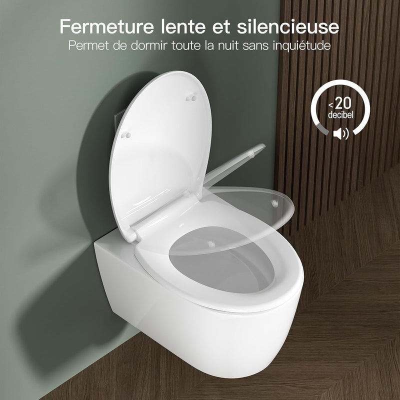 Rainsworth Nano Glaze Toilettendeckel Form O,Urea Formaldehyd Wc Sitz Mit Absenkautomatik,Ergonomisc