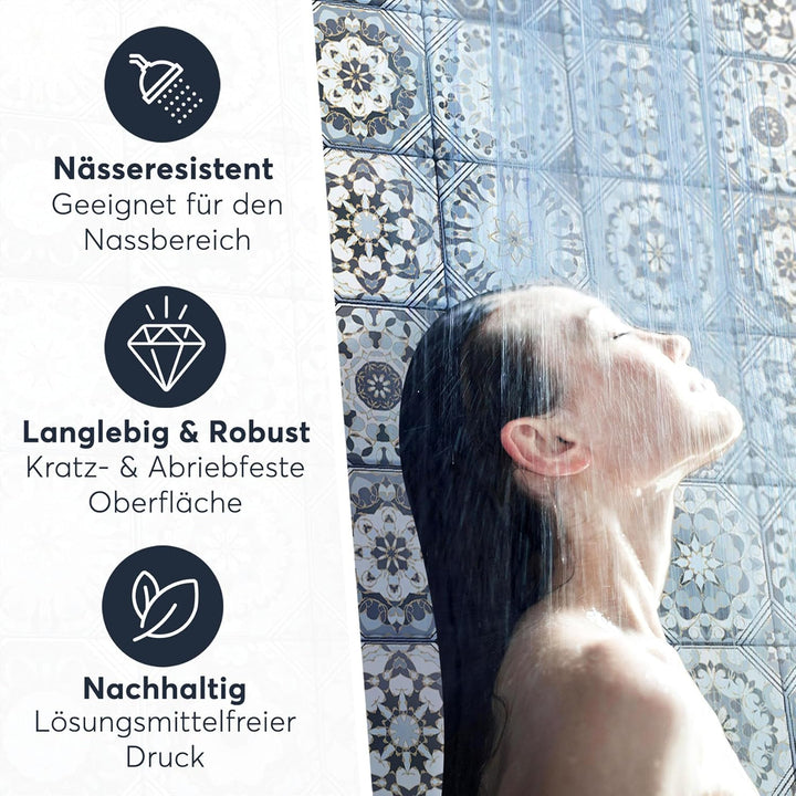 CREATISTO Klebefliesen Stickerfliesen Fliesenfolie - Aufkleber Sticker für Wandfliesen I Klebefliese