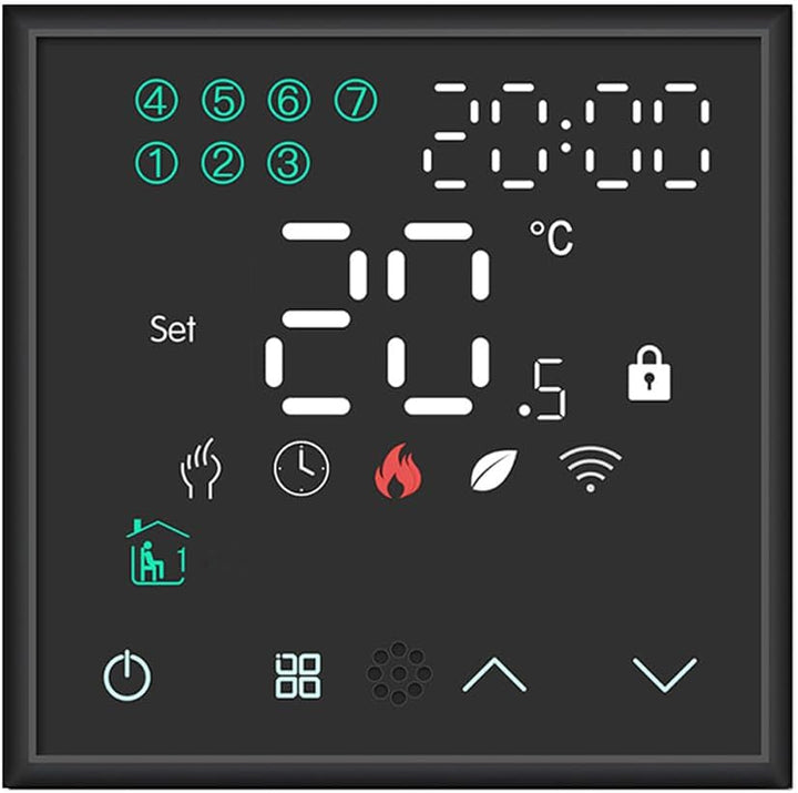 Luxus-Time WiFi Raumthermostat Heizungsthermostat Rahmen EXT. Sensor Thermostat Fussbodenheizung pro