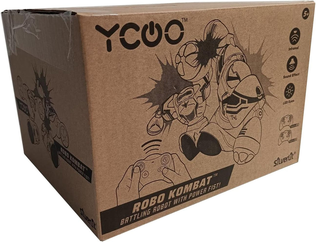 YCOO - Pack 2 Roboter Kombat Boxer Fernbedienung - Umweltfreundliche Verpackung, Einfach Auspacken -