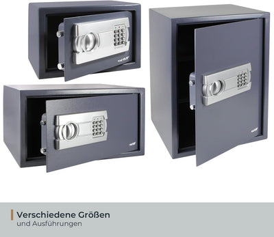 HMF Tresor Safe Möbeltresor Elektronikschloss 380 x 300 x 300 mm