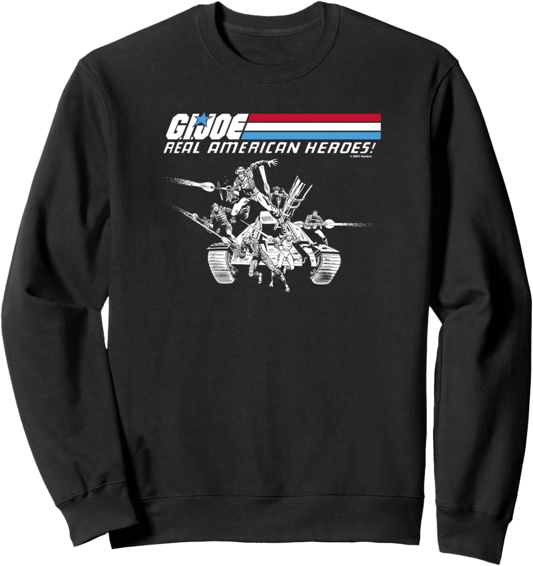 G.I. Joe Group Shot Stripes Real American Heroes Sweatshirt