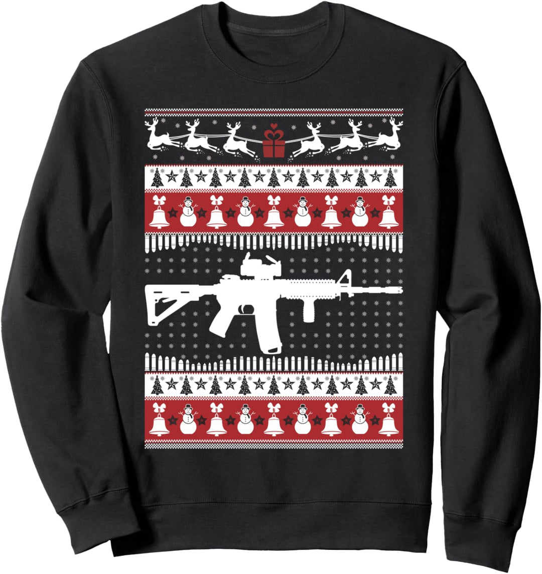 AR15 Ugly Christmas Sweater Xmas T-Shirts - AR15 Sweatshirt