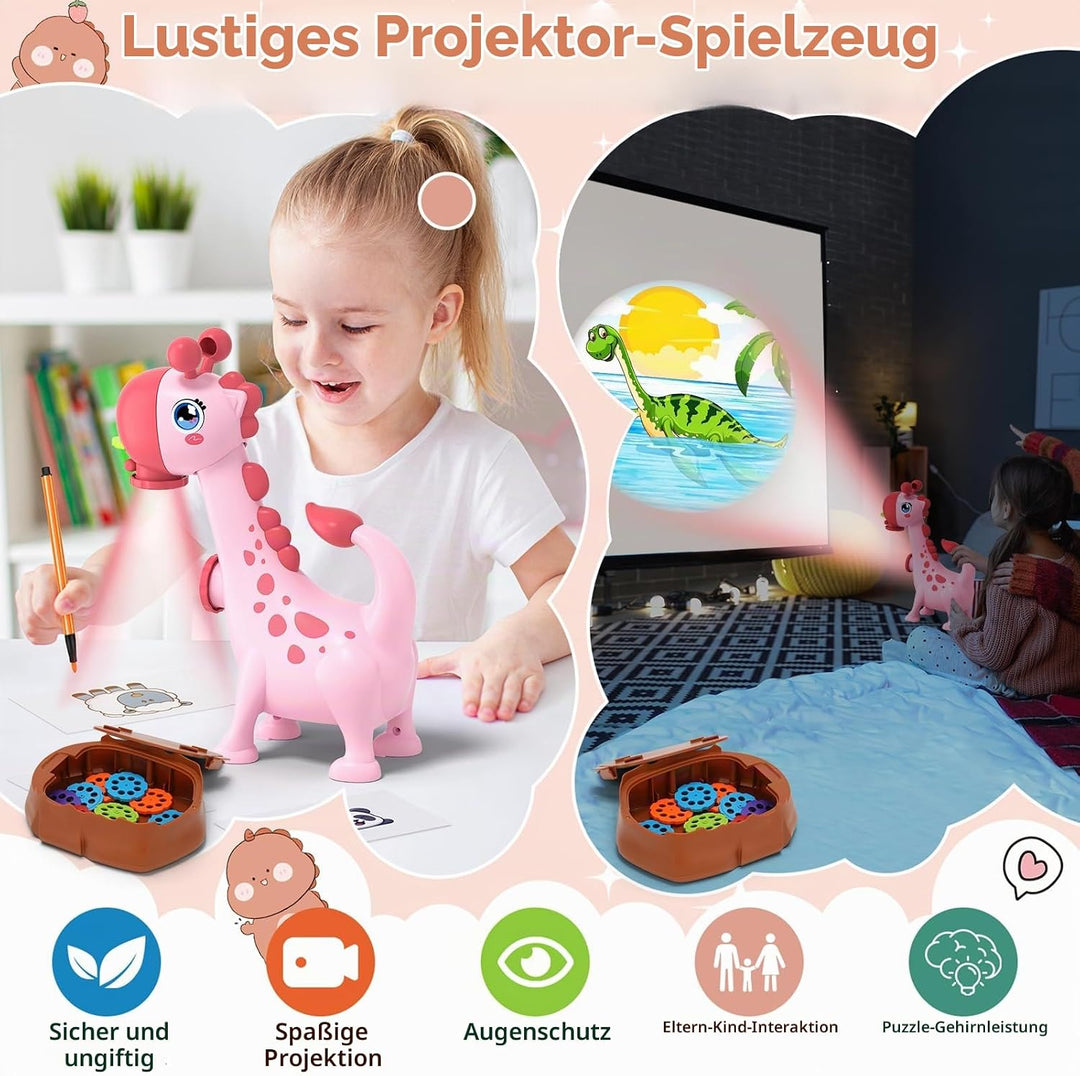Zeichenprojektor für Kinder, CS COSDDI 2-in-1 Projektion und Zeichnung Projektor mit 96 Mustern und