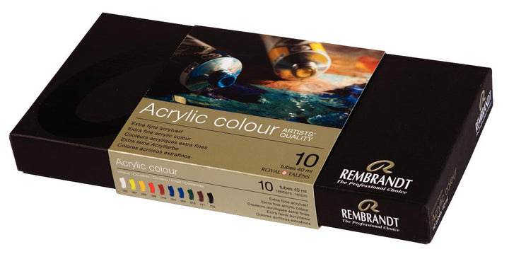 Rembrandt Acrylfarbe Basis-Set - 10 Tuben 40 ml