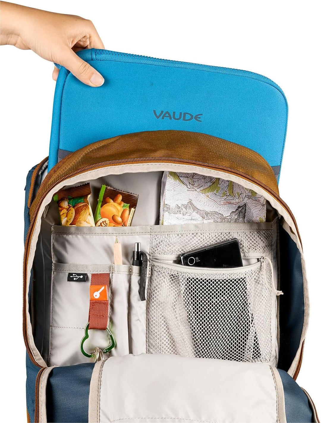 VAUDE Unisex Cycle 20 II Hinterradtaschen, Baltic sea/Umbra, Einheitsgrösse Einheitsgrösse Baltic Se