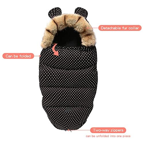 Kinderwagen Fusssack Universal Winter Warm Baby Schlafsack Outdoor Wasserdicht und Winddicht, Geeign