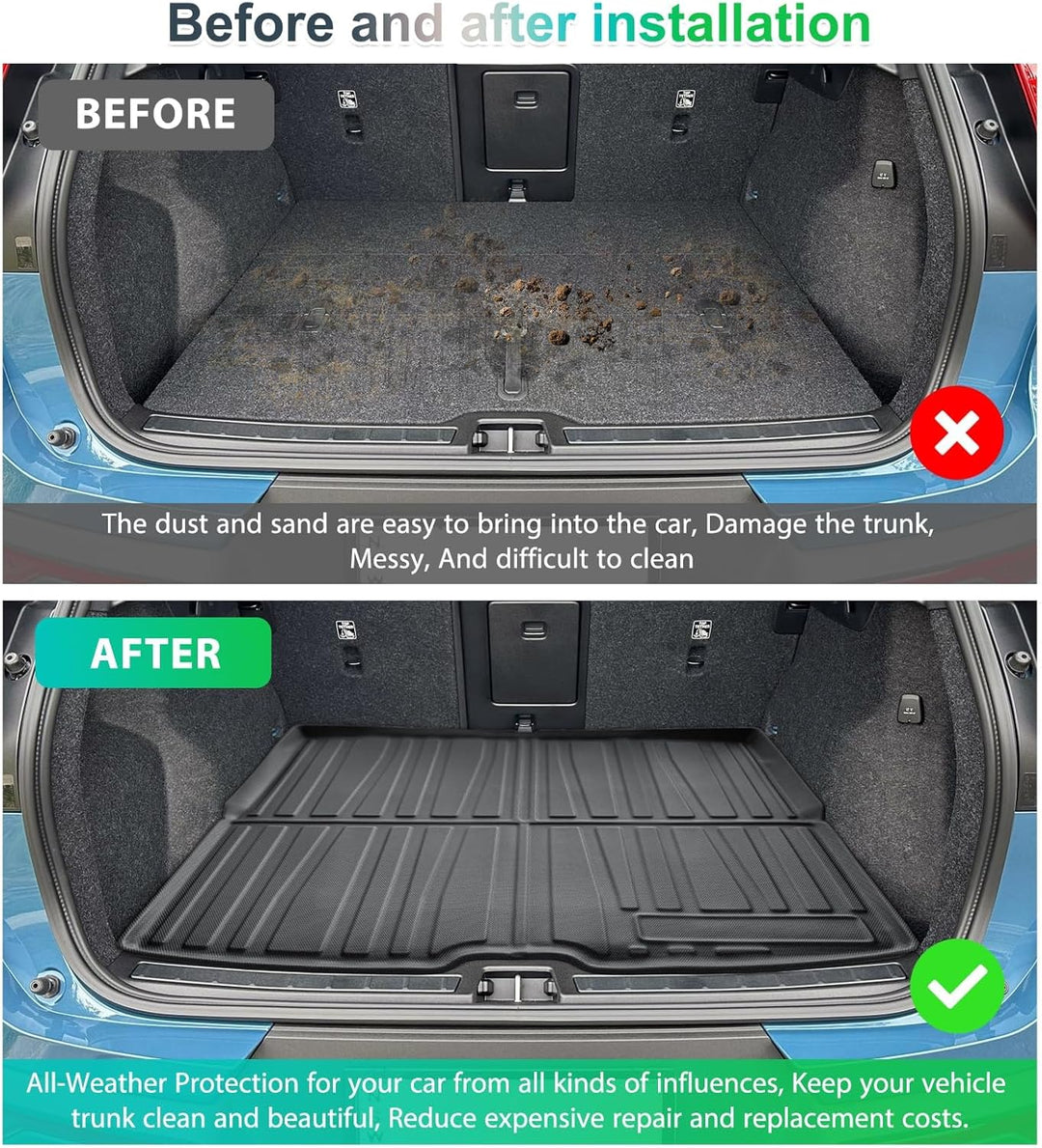 GAFAT Volvo XC40 C40 Recharge 2018-2024 2025 Kofferraummatte, Volvo XC40 2023 Kofferraumwanne Volvo