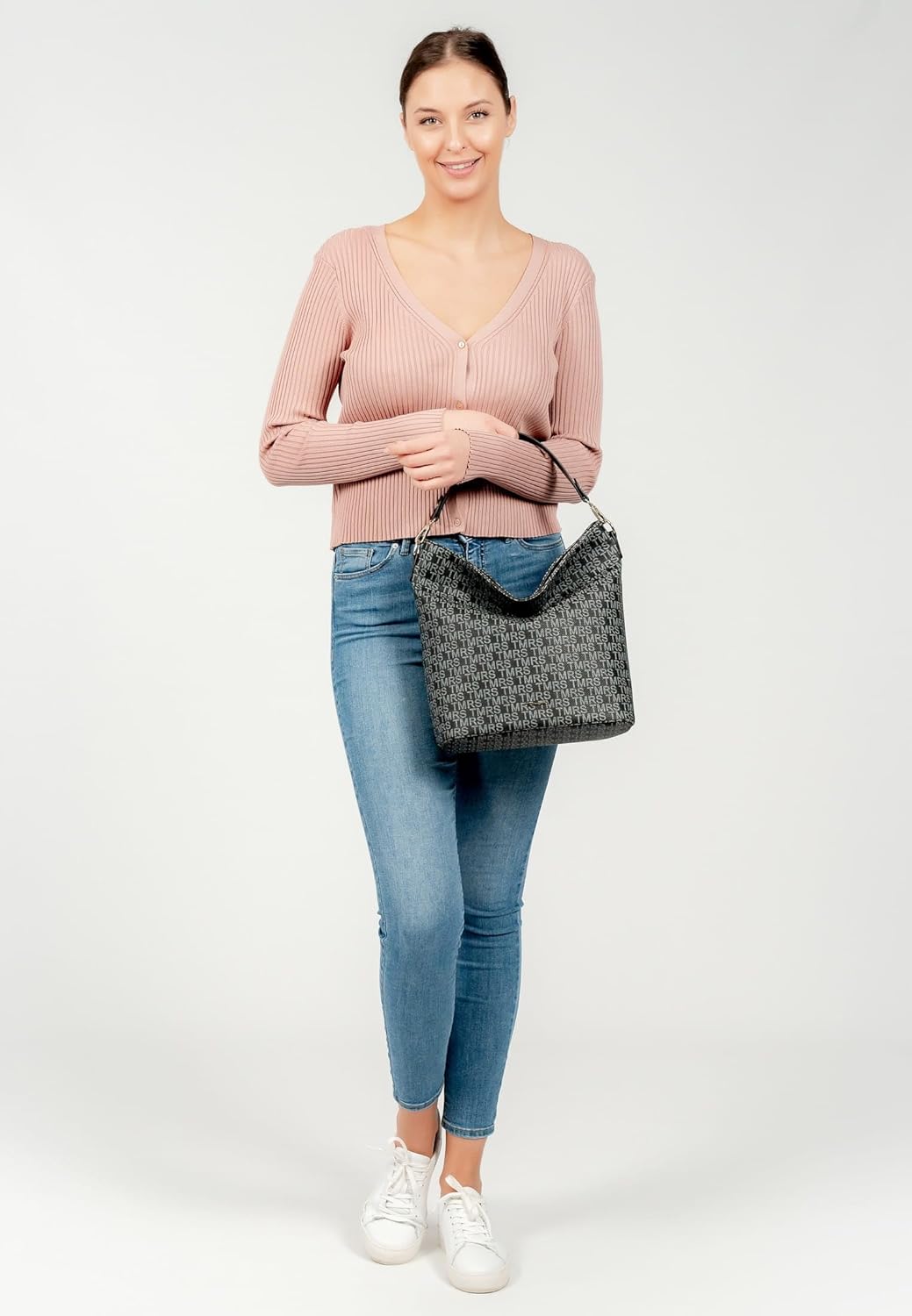 Tamaris Beutel Grace 31434 Damen Handtaschen Print Einheitsgrösse Schwarz, Einheitsgrösse Schwarz
