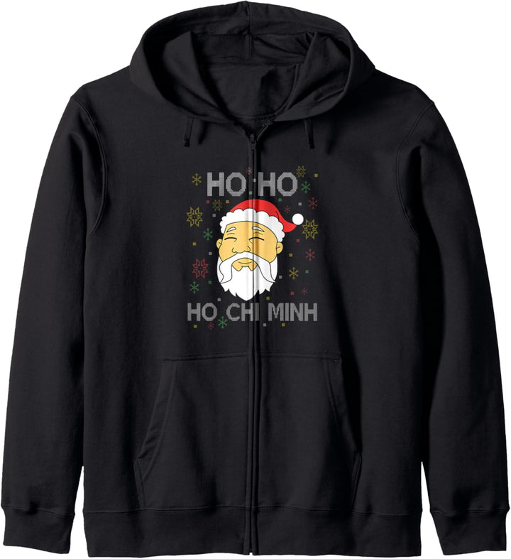 Ho Ho Ho Chi Minh Vietnam Asiatischer Weihnachtsmann Kapuzenjacke
