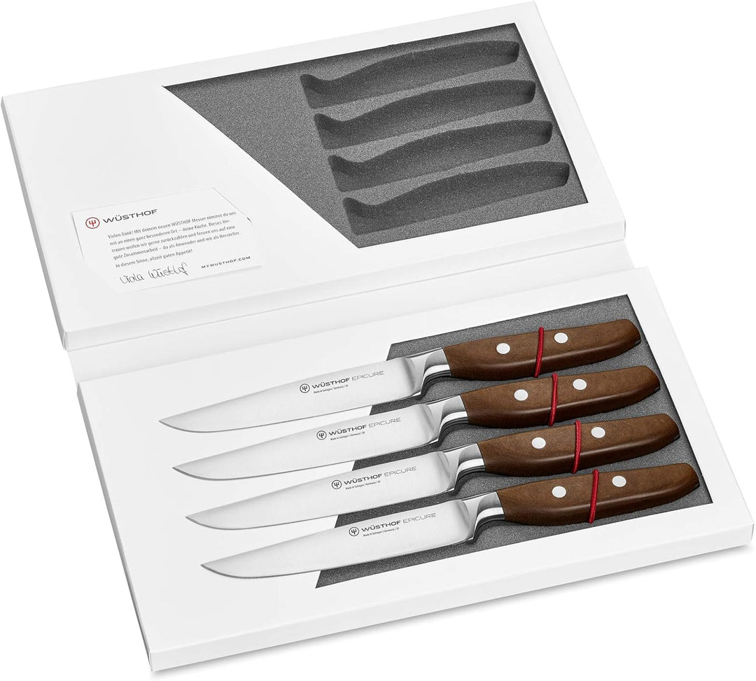 WÜSTHOF Epicure Steakmessersatz mit 4 Messern, Epicure