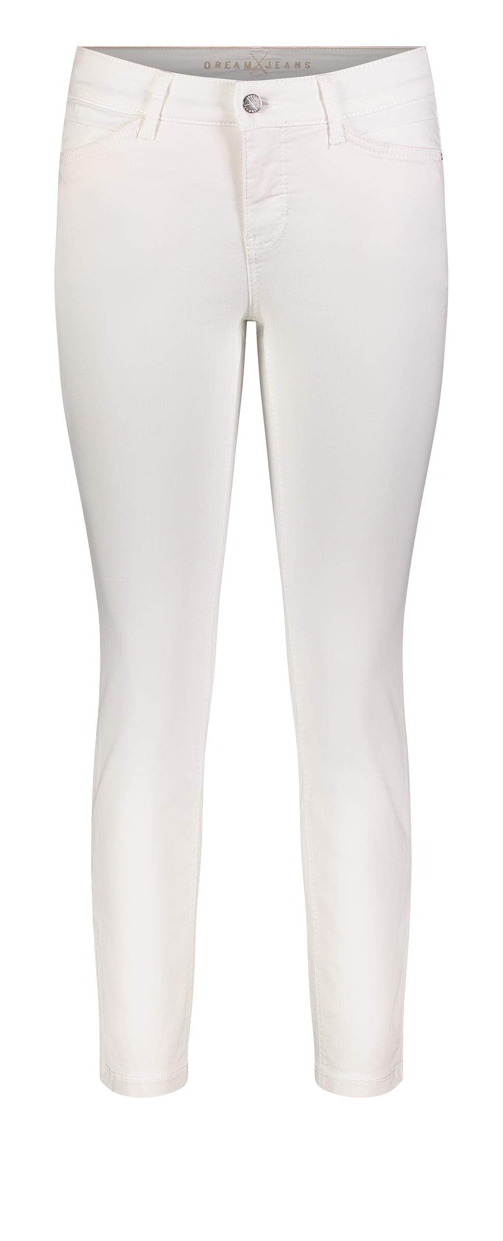 Mac - Damen 5-Pocket Jeans, Dream CHIC (5471-90-0355L) 30W / 27L Weiss (White Denim D010), 30W / 27L