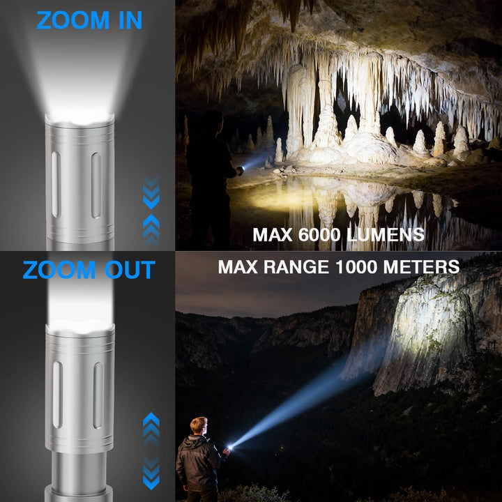 LeKaufen 2in1 Campinglampe und Taschenlampe, Camping Lampe Laterne LED Aufladbar, Campingleuchte Zel